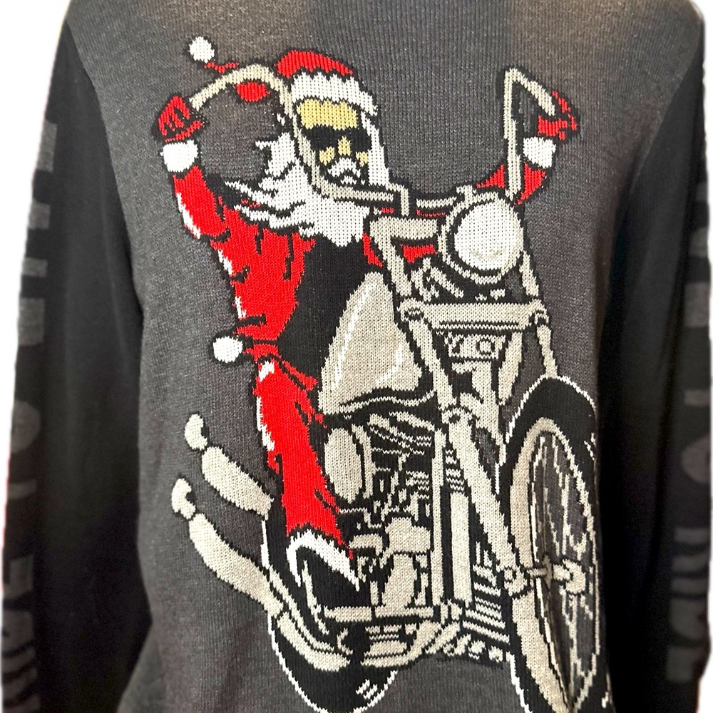 Gray and red Christmas Sweater SZ XL